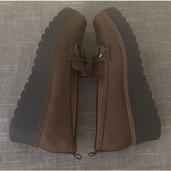 New SOUL Naturalizer Joyla Size 7.5 Brown Suede Leather Loafers - Picture 4 of 12
